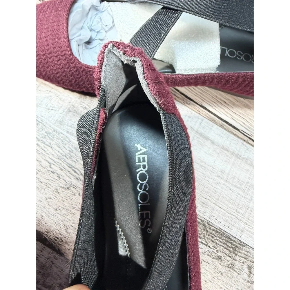 Aerosoles Hierarchy Wine‎ Fabric 534 Women Shoes Red Size 5.5